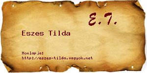 Eszes Tilda névjegykártya